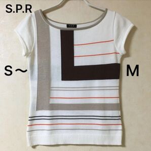 S.P.R ボーダー柄トップス Mサイズ