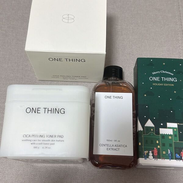 ONE THING ツボクサ化粧水 とCICA パッド セット