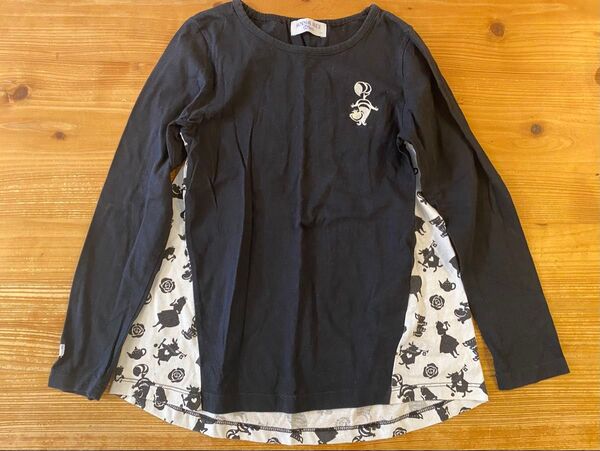 アナスイミニ ANNA SUI mini 長袖Tシャツ 長袖 カットソー ディズニー 不思議の国のアリス サイズ130