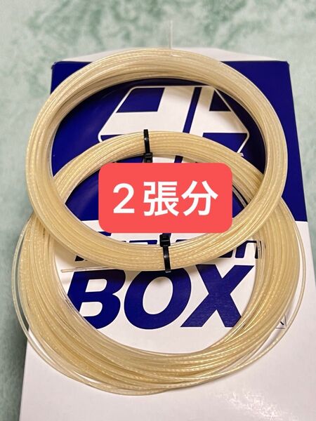 トアルソン ライブワイヤー125 テニス ガット 2張分 ナイロン 透明 白 LIVEWIRE 硬式