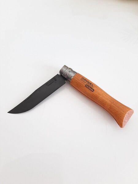黒錆び加工 OPINEL オピネル No.9 カーボン 折りたたみナイフ オリジナルカスタム