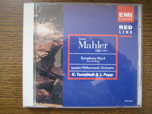【CD】マーラー　交響曲第4番 他／テンシュテット指揮　ロンドン・フィルハーモニー管弦楽団