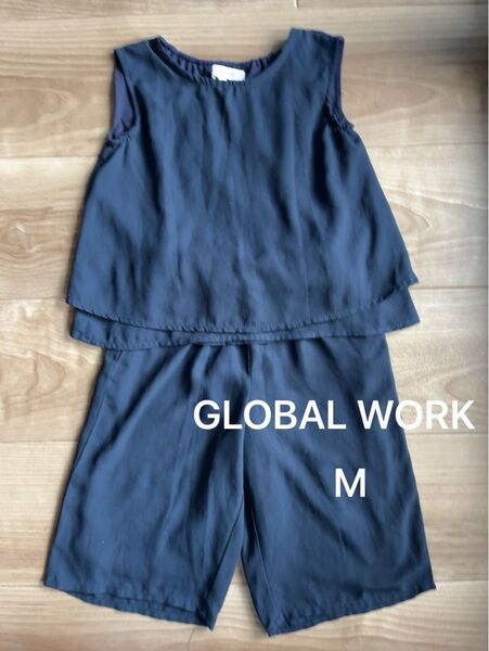 GLOBAL WORK セットアップ ネイビー キッズM