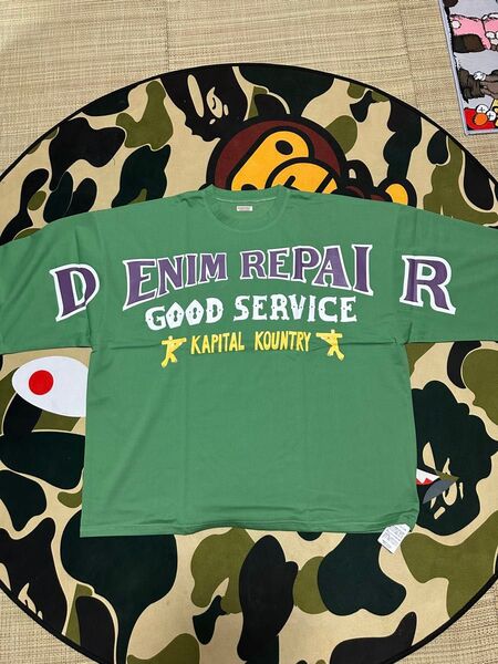 キャピタル Denim Repair Good Service Kapital Kountry Tシャツ 半袖 半袖Tシャツ