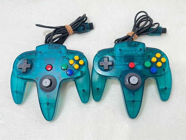 Nintendo 64 コントローラー クリアブルー