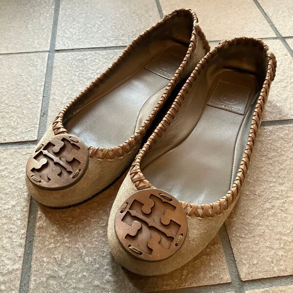 TORY BURCH フラットシューズ スエード ソール修繕必要