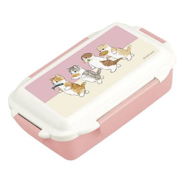 新品未使用 モフサンド mofusand ランチボックス 花より団子にゃん ねこ 猫 お弁当箱