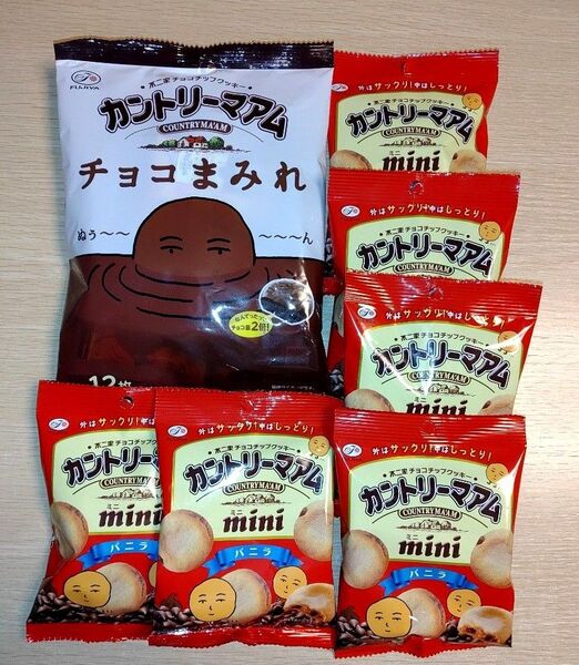 カントリーマアム チョコまみれ12枚入・miniバニラ6袋