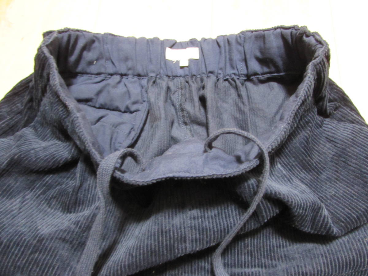 1度のみ着用◆earth music&ecology Special Editionアースミュージックアンドエコロジー◆膝丈台形コーデュロイスカート◆ネイビーMサイズ_サムネイル画像6