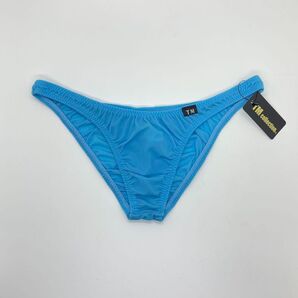 Lサイズ TMコレクション GMF シンプル ローライズ ハーフバック ビキニ サックス 下着 水着