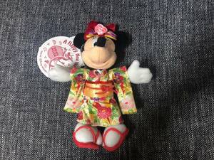  prompt decision Dte* Disney resort 2012 New Year Minnie Mouse soft toy badge * new goods * tag attaching ...