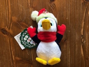 即決Ｄデ★ディズニーリゾート　2011　クリスマス　さむがりペンギン　ぬいぐるみバッジ★新品・タグ付き　ぬいば