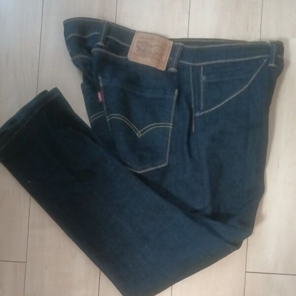 Levi's 505 デニムパンツ ネイビー 34W32L