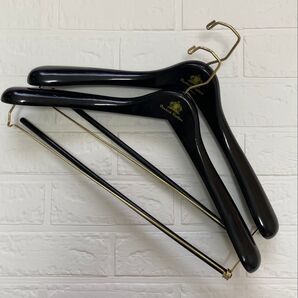 Oxxford Clothes オックスフォード 木製ハンガー 2本セット ブランドハンガー スーツ ジャケットハンガー