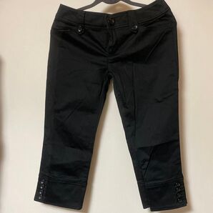 any sis クロップドパンツ 黒