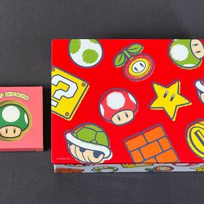 【ユニバ】USJ マリオ クッキー缶の空箱 1アップキノコ メモパッド