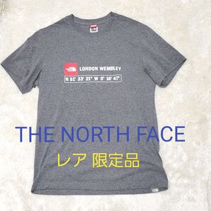 ノースフェイス Tシャツ 半袖シャツ ロンドン限定品 GPS 緯度経度 レア コットン ロゴ 半袖