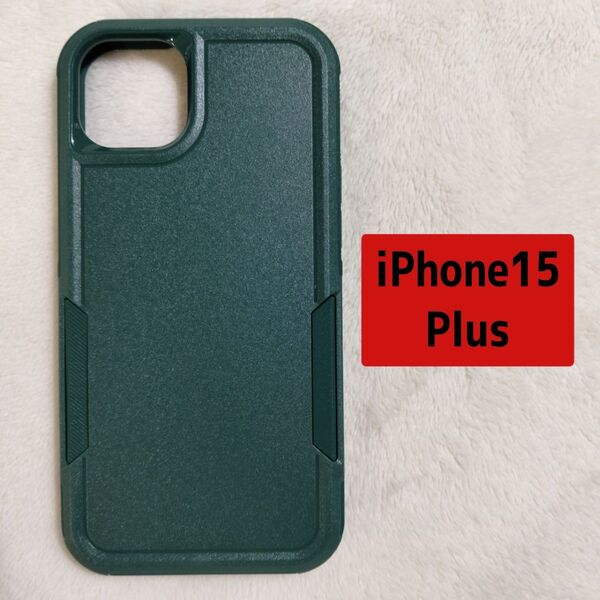 ★iPhone15Plus★ケース 耐衝撃 グリーン