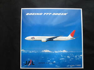 送料無料 ★ JAL B777 - 300ER ★ 未使用 JALUX正規商品 JE2016 1/400 1:400 日本航空 ヘルパ