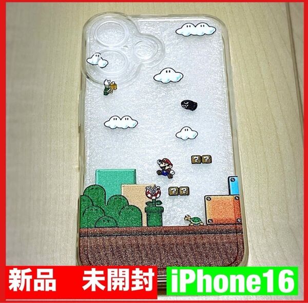 iPhoneケース クリアケース iPhone16 対応 マリオ