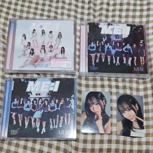 ME:I MUSE 3形態セット 初回A 初回B 通常盤 笠原桃奈 トレカ