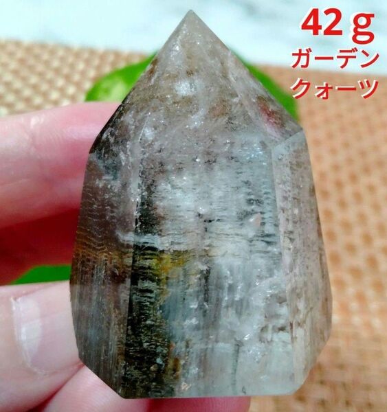 ★高品質★★透明感★天然石 ガーデンクォーツ 六角柱 ポイント 原石