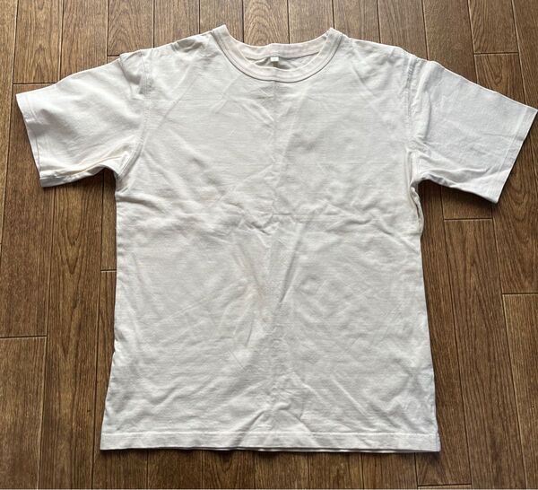 無地 半袖Tシャツ オフホワイト