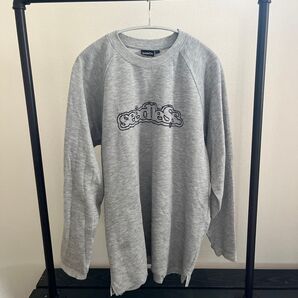 【値下げ】【レア】Seedless ロゴスウェット グレー Lサイズ 古着