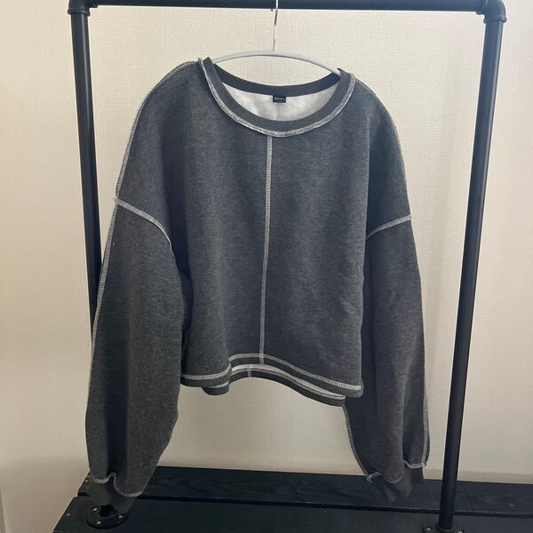 【最終値下げ】【美品】DAZYショート丈スウェット グレー F