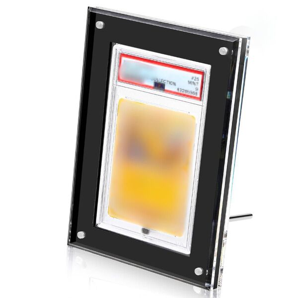 PSA専用 マグネットローダー スクリューダウン ディスプレイ UVカット率99% スタンド付き 高品質 ブラック