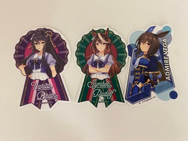 ウマ娘 プリティーダービー シール シリウスシンボリ アドマイヤベガ ナリタブライアン 3枚セット
