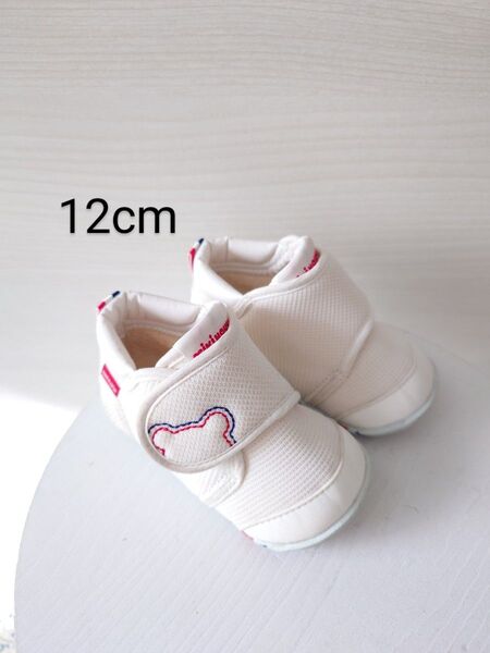 mikihouse ファーストシューズ 12cm 白