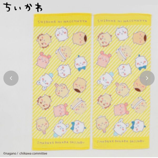 しまむら ちいかわ ハチワレ うさぎ モモンガ フェイスタオル フェイスタオル モモンガ ちいかわ ハチワレ しまむら カニちゃん
