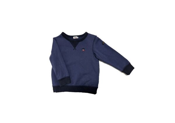 【ダブルビー ミキハウス】美品 長袖トレーナー ネイビー キッズ 110