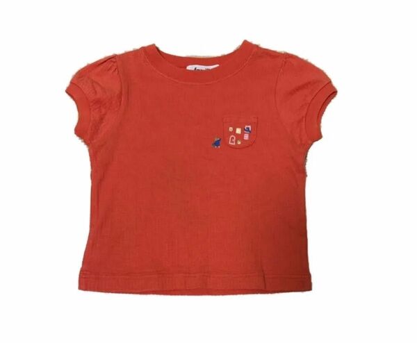 【familiarファミリア】半袖Tシャツ トップス ペンギン 胸ポケット110