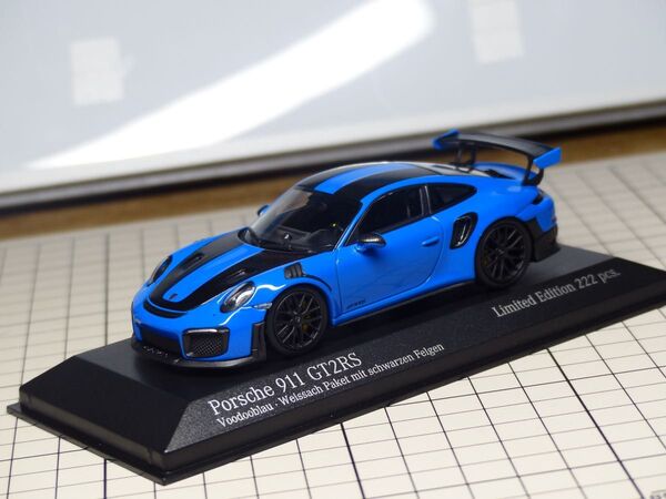 MINICHAMPS ミニチャンプス 1/43 ポルシェ PORSCHE 911 991.2 GT2RS Voodooblau