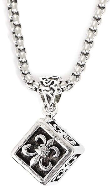 百合の紋章 ユリ ネックレス ペンダント メンズ レディース シルバー アクセサリー