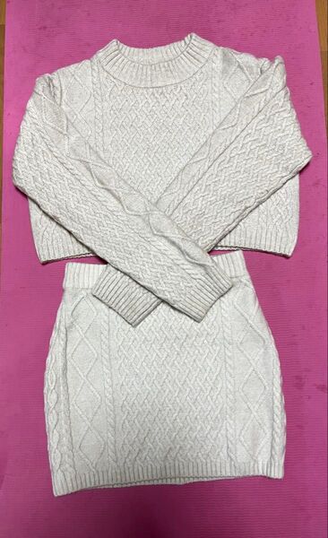 H&M ニットセーター&スカートS