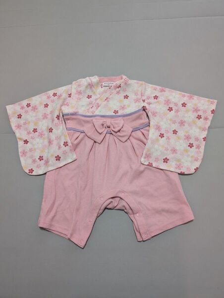 美品 ロンパース袴 桜柄 90センチ