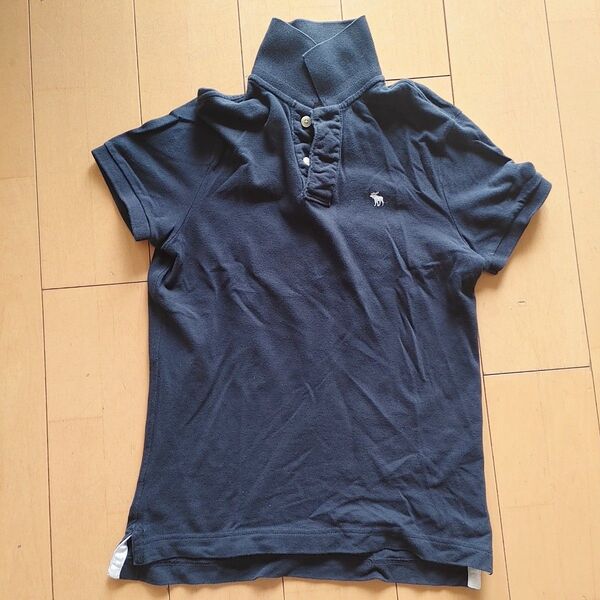 Abercrombie & Fitch ポロシャツ ネイビー S