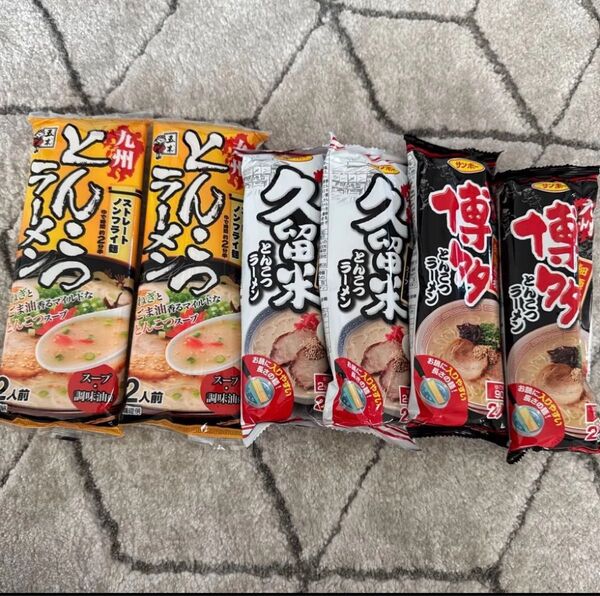 九州名産 九州特産 棒ラーメン6点セット 12人前 食品 とんこつラーメン 棒ラーメン インスタント