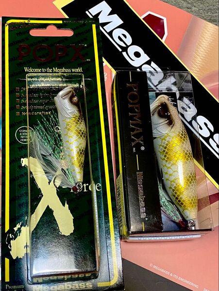 メガバス POP-X・POPMAX ホワイトパイソン2025 2個セット(ステッカー付)