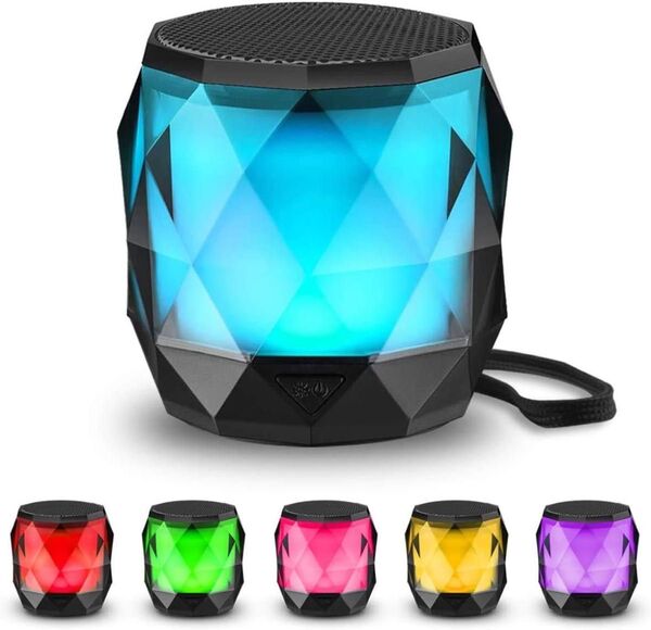 mini Bluetooth スピーカー 小型 防水 お風呂 マグネット搭載 Type-C充電 TWS対応 マイク内蔵 ワイヤレス