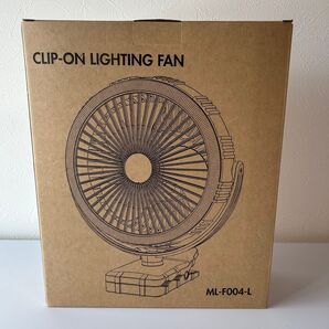 パーソナルクリップオンファン LEDランタン付 キャンプ用サーキュレーター キャンプ 多機能 小型 サーキュレーター 充電式