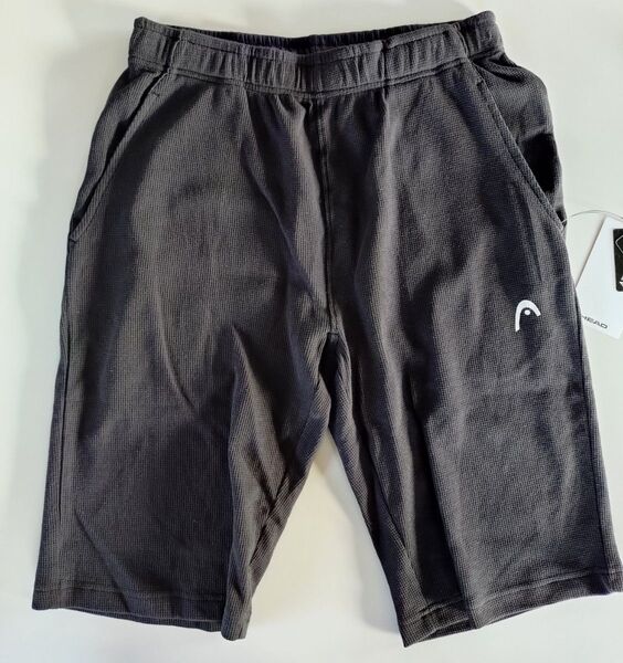 HEAD ハーフパンツ 抗菌防臭 メッシュ ブラック 綿100% 【新品】
