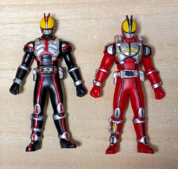 仮面ライダーファイズ/ファイズ ブラスターフォーム ソフビ2点セット売り