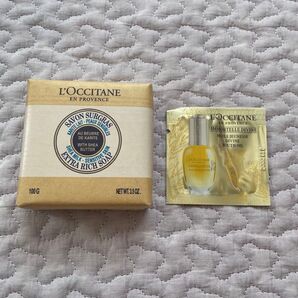 LOCCITANE シアバターソープ 化粧石けん100g IMディヴァインインテンシヴオイル サンプル付