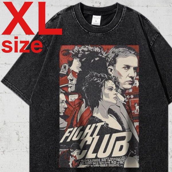 ファイト・クラブ Fight Club ムービー 映画 半袖 Tシャツ ブラック XLサイズ