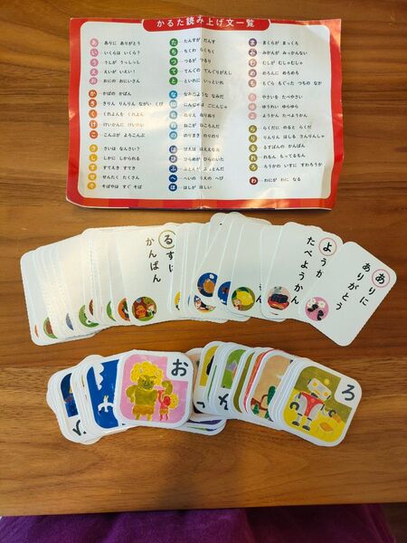 ひらがなだじゃれかるた