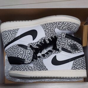 Nike Air Jordan 1 High OG "White Cement/Safari"セメントホワイト